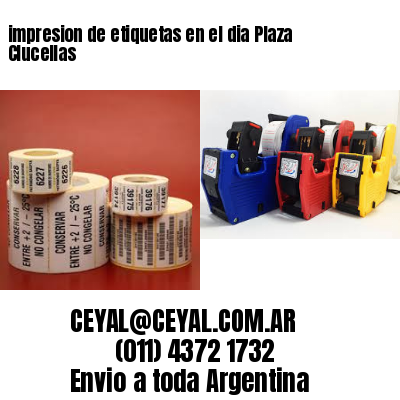 impresion de etiquetas en el dia Plaza Clucellas