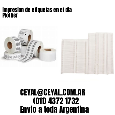 impresion de etiquetas en el dia Plottier