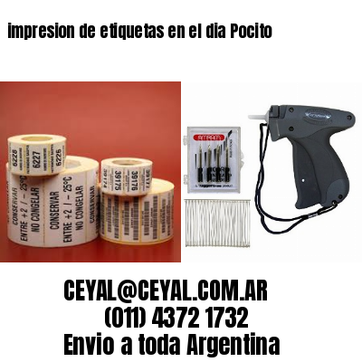 impresion de etiquetas en el dia Pocito