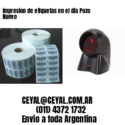 impresion de etiquetas en el dia Pozo Nuevo