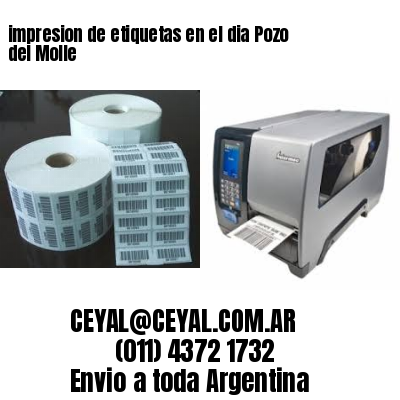 impresion de etiquetas en el dia Pozo del Molle