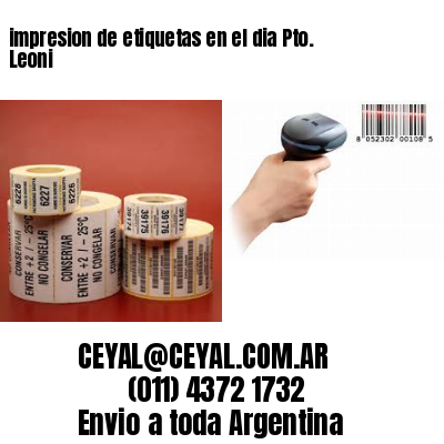 impresion de etiquetas en el dia Pto. Leoni