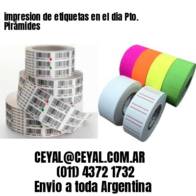 impresion de etiquetas en el dia Pto. Pirámides