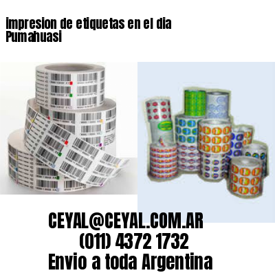 impresion de etiquetas en el dia Pumahuasi