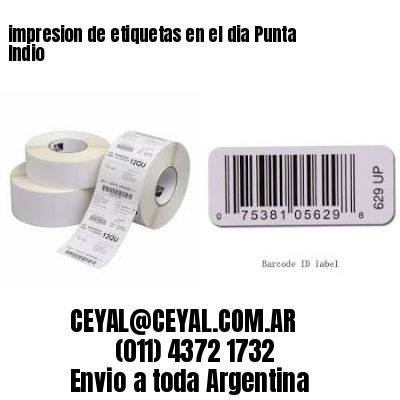 impresion de etiquetas en el dia Punta Indio