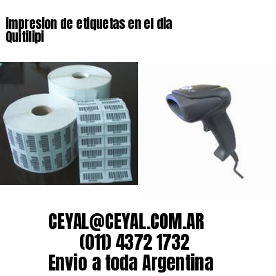 impresion de etiquetas en el dia Quitilipi