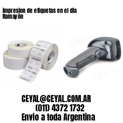 impresion de etiquetas en el dia Ramayón