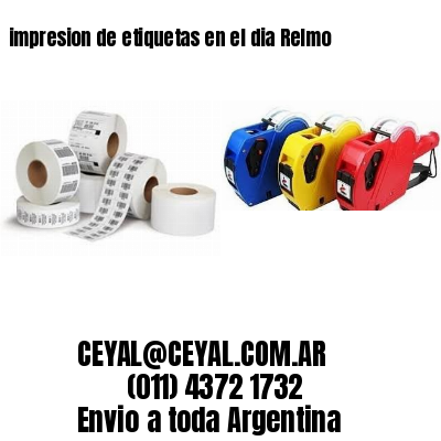 impresion de etiquetas en el dia Relmo