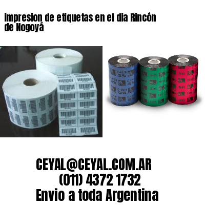 impresion de etiquetas en el dia Rincón de Nogoyá