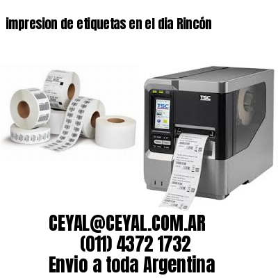 impresion de etiquetas en el dia Rincón