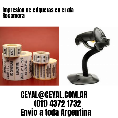 impresion de etiquetas en el dia Rocamora