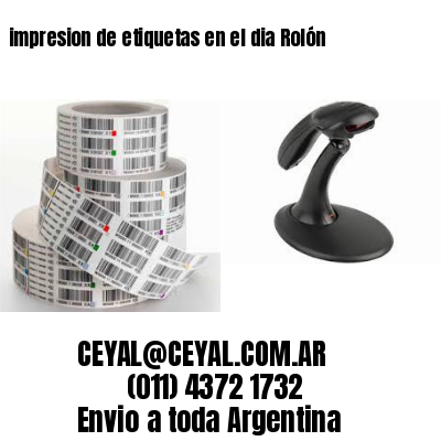 impresion de etiquetas en el dia Rolón