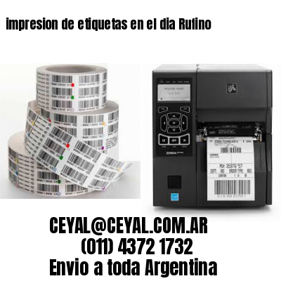 impresion de etiquetas en el dia Rufino