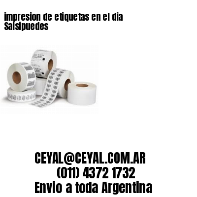 impresion de etiquetas en el dia Salsipuedes