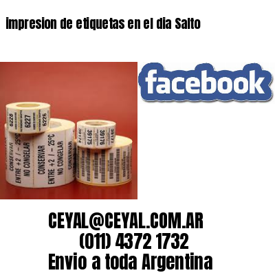 impresion de etiquetas en el dia Salto