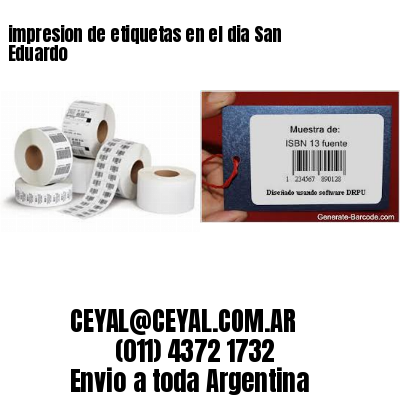 impresion de etiquetas en el dia San Eduardo
