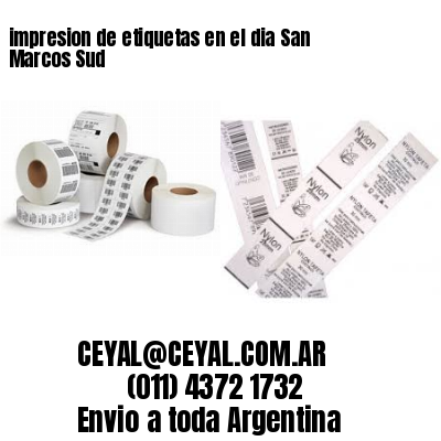 impresion de etiquetas en el dia San Marcos Sud