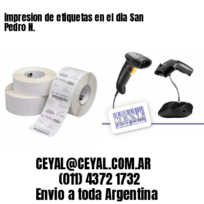 impresion de etiquetas en el dia San Pedro N.