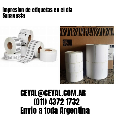 impresion de etiquetas en el dia Sanagasta