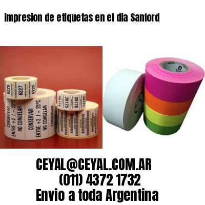 impresion de etiquetas en el dia Sanford