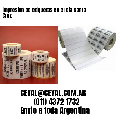 impresion de etiquetas en el dia Santa Cruz