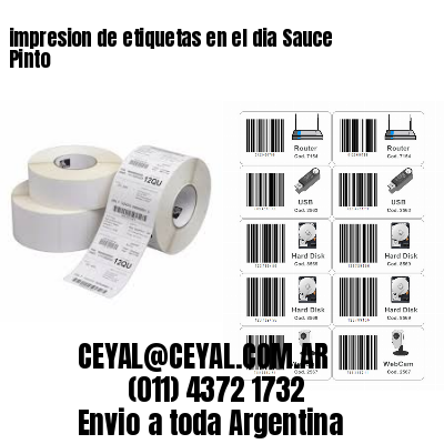 impresion de etiquetas en el dia Sauce Pinto