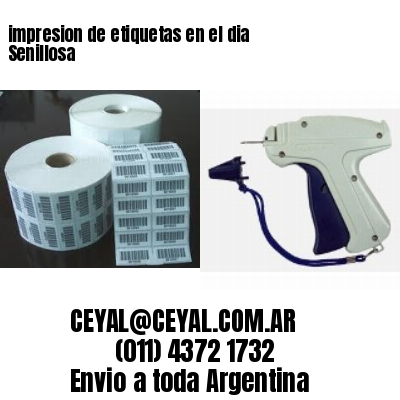 impresion de etiquetas en el dia Senillosa