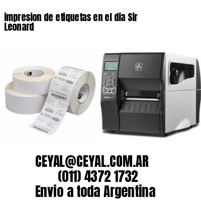 impresion de etiquetas en el dia Sir Leonard