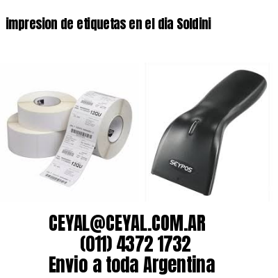 impresion de etiquetas en el dia Soldini