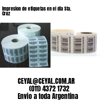 impresion de etiquetas en el dia Sta. Cruz