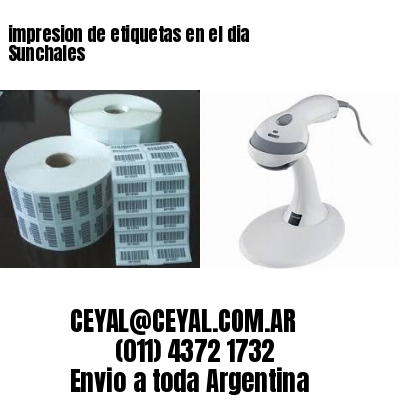 impresion de etiquetas en el dia Sunchales