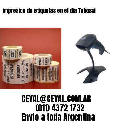 impresion de etiquetas en el dia Tabossi