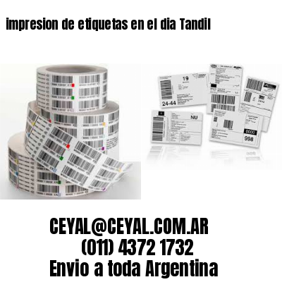 impresion de etiquetas en el dia Tandil