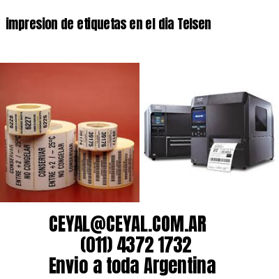 impresion de etiquetas en el dia Telsen