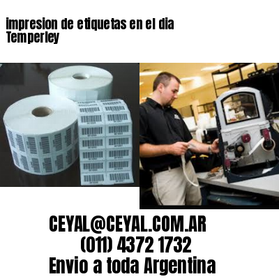 impresion de etiquetas en el dia Temperley
