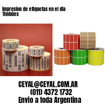 impresion de etiquetas en el dia Timbúes