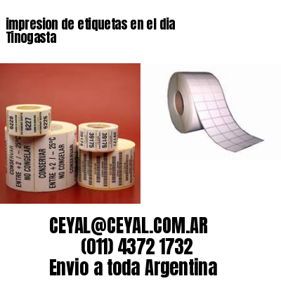 impresion de etiquetas en el dia Tinogasta