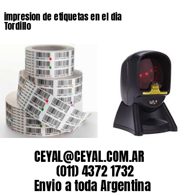 impresion de etiquetas en el dia Tordillo