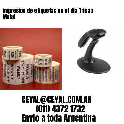 impresion de etiquetas en el dia Tricao Malal