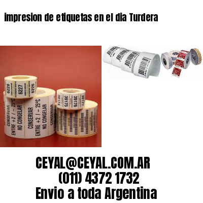 impresion de etiquetas en el dia Turdera