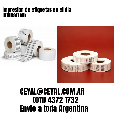 impresion de etiquetas en el dia Urdinarrain