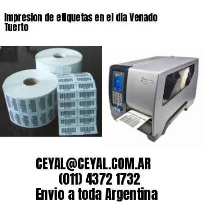 impresion de etiquetas en el dia Venado Tuerto