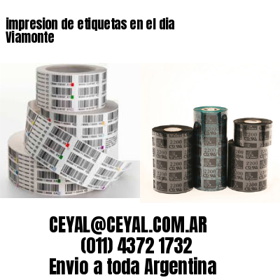 impresion de etiquetas en el dia Viamonte
