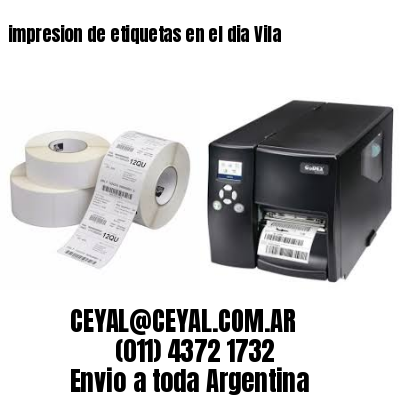 impresion de etiquetas en el dia Vila