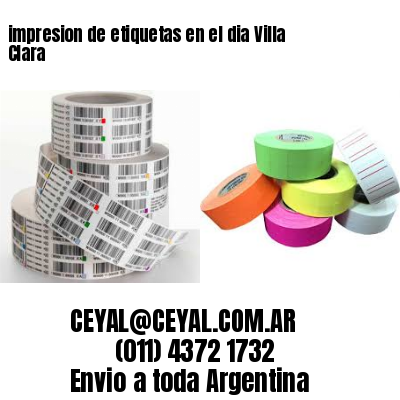 impresion de etiquetas en el dia Villa Clara