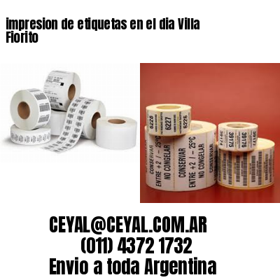 impresion de etiquetas en el dia Villa Fiorito