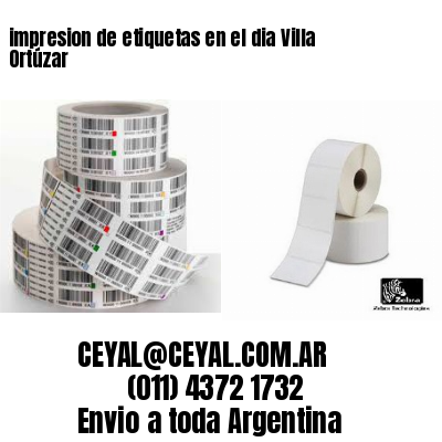 impresion de etiquetas en el dia Villa Ortúzar