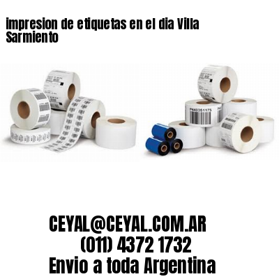impresion de etiquetas en el dia Villa Sarmiento