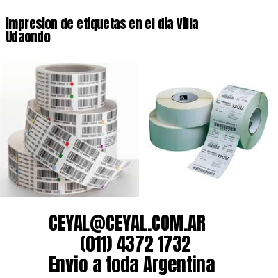 impresion de etiquetas en el dia Villa Udaondo
