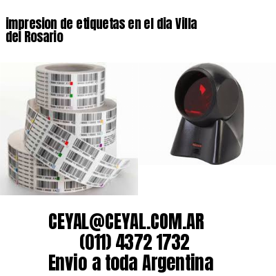 impresion de etiquetas en el dia Villa del Rosario
